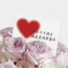 Floral floricultura bênção presente cartão de felicitações buquê de flores cartão escrito à mão cartão de felicitações de bênção pendurado presente simples amor inglês