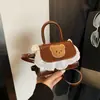 Mini Bolso de Mano de Encaje con Oso de Dibujos Animados para Niñas Estilo Coreano Lindo y Versátil Bolso Cruzado Pequeño Cuadrado para Mujer