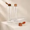 Soporta la personalización de botellas dispensadoras de gel de ducha, botellas dispensadoras de tónico portátiles para viaje, botellas dispensadoras de loción de sérum de aceites esenciales