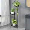 Estante para Flores, Estante de Almacenamiento de Plantas Verdes de Múltiples Niveles, Estante de Exhibición de Plantas en Maceta de Piso para Sala de Estar, Estante de Hierro para Plantas Suculentas de Exterior para Balcón