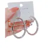 Brincos de Argola Grandes Exagerados Super Brilhantes para Mulheres Europeus e Americanos com Strass Moda Luxo Leve Elegantes para o Dia a Dia 2024 Tendência