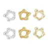 Juego de Cuentas Irregulares Color Cobre Chapado en Oro de 14K que Conserva el Color Accesorios para Joyería de Pulsera Collar Hechos a Mano DIY Accesorios de Cuentas Separadoras de Flor