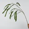 Planta Artificial Grande de Feijão Verde de Plástico para Paisagismo, Decoração de Planta Verde, Acessórios para Arranjos de Flores de Parede e Chão, Novas Plantas Verdes Estilo Chinês