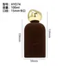 Processamento e Personalização de Frasco de Perfume Flocado 100ml Frasco Pequeno Transparente para Recarga de Perfume Frasco de Vidro Frasco Vazio Tampa de Perfume Flocado