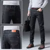 Jeans Masculino de Inverno de Alta Qualidade com Plus Velvet Espessado Elástico de Perna Reta Versátil Calças Masculinas Calças Casuais de Negócios Masculino