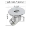 Corpo de Tanque de Combustível Curvo Marinho Aço Inoxidável 316 Saída de Abastecimento de Gasolina Porta de Combustível Diesel Acessórios para Iate Tampa do Tanque de Combustível