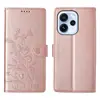 Funda para teléfono plegable con diseño de mariposa adecuada para Opporeno15F Funda para teléfono anticaída Oppoa58 con ranuras múltiples para tarjetas y soporte