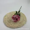 Flor Artificial Acacia Rosa Terciopelo Rama Única Transfronteriza Material de Flor para Decoración de Salón de Bodas Rosa de San Valentín Flor Artificial Flor de Seda