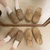Moda Zapatos Birkenstock de Suela Gruesa para Aumentar la Altura para Mujer, Nuevo Estilo Primavera y Otoño 2026, Cómodos, Versátiles, Antideslizantes, Ligeros, Medias Pantuflas de Punta Cerrada
