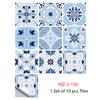 10 Peças de Costura Mandala Pequenos Adesivos de Azulejos de Simulação Floral Reforma de Casa Decoração de Cozinha e Banheiro Autoadesivos de Parede