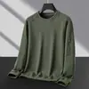 Moletom fino masculino com gola careca, novo estilo primavera 2025, versão coreana slim fit, top casual esportivo para jovens, moderno
