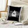 Fábrica direta de fronhas novas de Halloween transfronteiriças, decoração de quarto e sofá, fronha de linho com tema de fantasma e osso