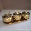 Tarro Redondo de Acero Inoxidable 304 para Condimentos Caja de Condimentos Sal Glutamato Monosódico Esencia de Pollo Chile Azúcar Condimento Cocina Forma de Tomate