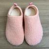 Zapatos de piso para adultos de otoño e invierno, suela antideslizante, forro de felpa, engrosados, calcetines de educación temprana, zapatos cálidos de algodón para interiores para mujer, zapatos calcetín para niños