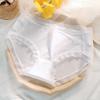 Mayoreo Panties de Cintura Media para Mujer de Seda de Hielo con Lazo, Entrepierna de Algodón Puro, Transpirables, Sensación Nude, Ajuste a la Cadera, Triángulo de Nailon para Niñas