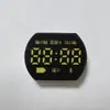 Pantalla Ovalada LED Tubo Digital Alta Brillez Blanca Luz LED Pantalla Digital Fila Única Reloj Pantalla de Alimentación Tubo Digital LED