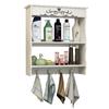 Estante de Baño con Ventosa Montado en Pared Estante para Inodoro Tocador de Baño Cosméticos Montado en Pared Sin Taladro