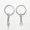 Chaveiro com corrente pendente, disponível em vários tamanhos; chaveiro combinado com corrente e argola; acessórios de ferragem para chaveiros de brinquedo