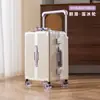 Maleta de Marco de Aluminio 20 pulgadas Equipaje de Mano para Mujer Modelo Nuevo 2026 Ruedas Universales Silenciosas Mango Ancho Duradero Cerradura de Contraseña Maleta de Viaje