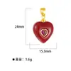 Meizu Terceiro Distrito Europeu e Americano DIY Pingente de Colar Cravejado com Zircônia para Mulheres Quadrado Gota d'Água Coração Árvore Resina Imitação Pedra Natural Joias