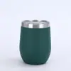 Copo de casca de ovo novo 12OZ transfronteiriço 304 aço inoxidável copo com isolamento a vácuo em forma de U personalizável UV copo de vinho tinto atacado