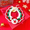 Nueva mascota Navidad lindo estrellas bola sombrero gatito sombrero de lana tejido ropa para perro accesorios regalo
