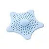 Filtro de pia de cozinha anti-entupimento em forma de estrela de cinco pontas, rede de filtro de banheiro, estrela-do-mar, ralo de chão de silicone, material TPR