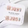 Puro Deseo Estilo Ins Armadura para Llevar en la Mano Avanzada Blanca Suave Manicura de Gato KT Armadura Prefabricada 10 Piezas
