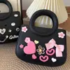Bolsa de Cosméticos Impermeable de Color Puro Eva Popular Transfronteriza Bolsa de Playa Bolso de Mano Eva de Moda con Agujero de Anillo Recortado