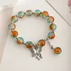 Pulsera de Joyería de Nuevo Estilo, Joyería de Cuentas de Cristal Estilo Coreano, Pareja, Estudiante, Pulsera Infantil, Joyería para Niñas al por Mayor