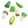 Juguetes de simulación en miniatura para comer verduras cebolleta okra llavero de refrigerador DIY material hecho a mano accesorios de resina