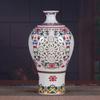 Jingdezhen porcelana moderna moda artesanato duplo oco ameixa vaso criativo clássico vaso decoração para casa ornamentos