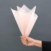 Embalaje de ramo papel de algodón lechoso de color sólido embalaje de flores papel de forro semitransparente engrosado impermeable diy papel de envolver floral