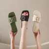 Pantuflas de Nuevo Estilo 2024, Zapatos de Moda para Exteriores, de Meter, Cómodos, Casuales, para Playa, Sandalias Planas