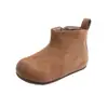 Botas de Cuero para Niños 2026 Otoño/Invierno Nuevas Estilo Coreano Niñas Retro Birkenstock Botines Botas Martin Niños Botas de Caña Baja Modernas
