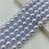 Cristal de Vidrio de Perla Imitación Swarovski Cristal de Vidrio Perlas de Concha Falsa Perlas Redondas Collar Pulsera Transfronteriza de Alta Calidad Perlas Sueltas con Agujero