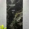 Azulejos de Piso de Pedra de Luxo Estilo Francês Preto Minimalista com Padrão de Mármore 60*120 Azulejos Cerâmicos para Hotéis e Supermercados, Azulejos Brilhantes Cor de Café