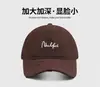 Nueva Gorra de Béisbol Rosa Estilo Coreano para Mujer con Ala Ancha, Adecuada para Circunferencia de Cabeza Grande, Hace que la Cara Parezca Más Pequeña, Versátil, Gorra de Béisbol con Letras para Hombre, de Moda