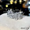 Anillo de diseño multicapa de mariposa transfronterizo europeo y americano, un anillo dulce y fresco que es un artículo de gran venta en Douyin y Amazon