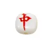 Cuentas de Letras de Acrílico para Mahjong con Agujero para Cadena de Teléfono, Llavero, Collar, Accesorios de Joyería Hechos a Mano para DIY, Colgante al por Mayor