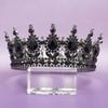 Joyería Junhao Corona Nupcial Tiara de Venta Caliente Europea y Americana Corona Redonda Corona para Concurso de Belleza Joyería Corona para Actuación Fiesta de Bodas