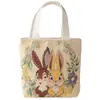 Bolso de Lona Nuevo Bolso Bordado Jacquard Estilo Étnico Bolso de Trabajo Casual con Cremallera Bolso Pequeño de Mano para Mujer