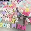 Contas Redondas com Furo Grande de 6-16mm Cor Macaron Contas Acrílicas Materiais para Miçangas DIY Artesanal Infantil Cor Doce Contas Soltas
