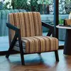 Sillón Individual de Madera Maciza para Sala de Estar Richard Ocio Retro Balcón Cafetería Vintage Diseñador Perezoso Alojamiento
