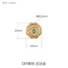 Acessórios dourados com areia e contas estilo Nepal artesanato em ouro antigo pulseira DIY feita à mão acessórios de pulseira contas espaçadoras contas soltas