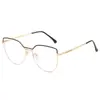 Gafas de lectura de marca BJYX, marco completo, caja de negocios, ultraligeras, ultratransparentes, de color sólido, de metal, de alta calidad, anti luz azul, espejo plano