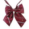 [Corbata de corona] Corbata japonesa jk para mujer, uniforme de color liso, cuello con flor de cerezo, lazo bordado de la universidad británica.