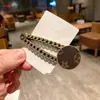 Corea del Sur Gran Marca Mismo Estilo Pasador Flequillo Lateral Pinza Superior Pinza bb Cadena Grande de Moda Pasador de Trébol de Cuatro Hojas Parte Posterior de la Cabeza