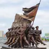 Estátuas de Bronze Personalizadas, Esculturas de Figuras em Bronze Fundido, Ornamentos Quadrados de Figura do Exército Vermelho em Cobre Puro, Fabricantes de Estátuas de Bronze Modernas