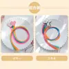 Cuerda para el Cabello Trenzada Colorida para Niños Trenza Colorida Lazo Accesorios para el Cabello Pinza para el Cabello Trenza Sucia de Niña Hip-Hop Cinturón de Color Degradado